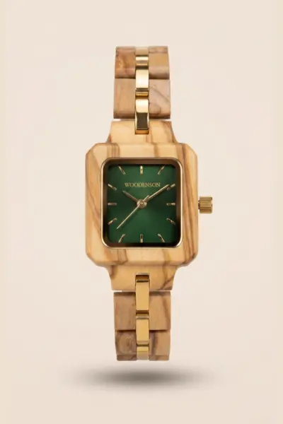 Woodenson horloge Ada Green, hoofd