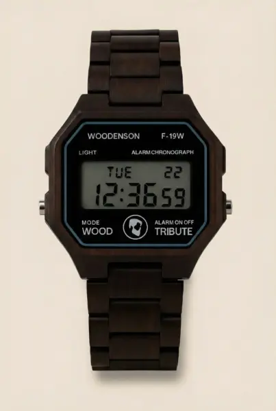 Woodenson horloge Cassius Tribute, hoofd