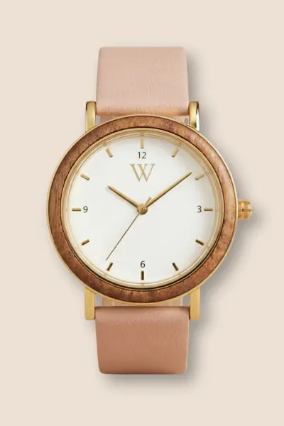 Woodenson Uhr Curie Lumen, Hauptansicht