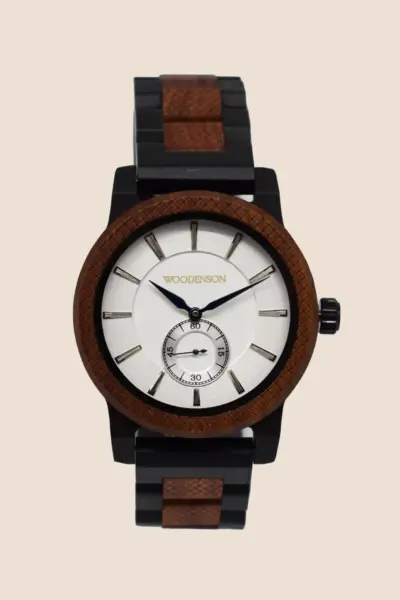 Woodenson horloge Mirello Alba, hoofdzijde