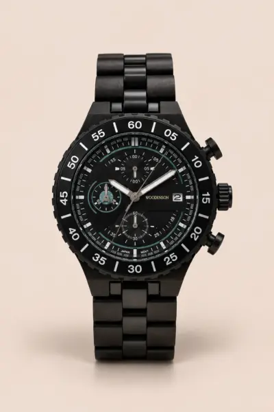 Reloj Woodenson Norvik Onyx, principal
